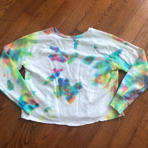 Sale: 5 for $10 - Time and Tru Tie Dye Crop Sweatshirt - Picture 2 of 8